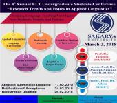 Konferans Daveti- Sakarya Üniversitesi İngilizce Öğretmenliği Öğrenci Konferansı
